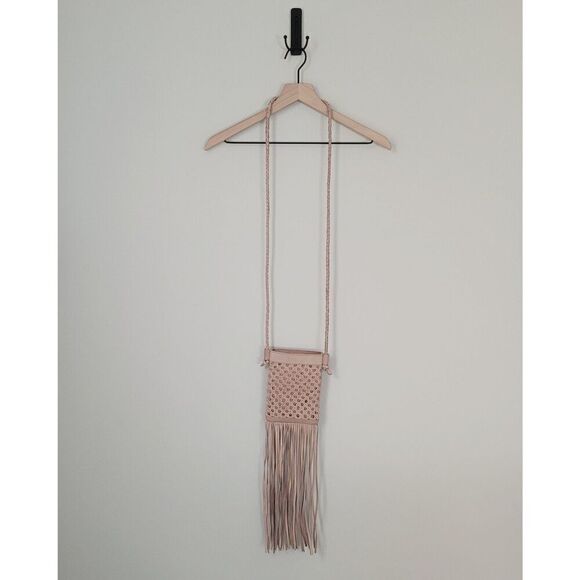 Hobo Mist Lattice Weave Crossbody Bag in Light Tan - Picture 5 of 8